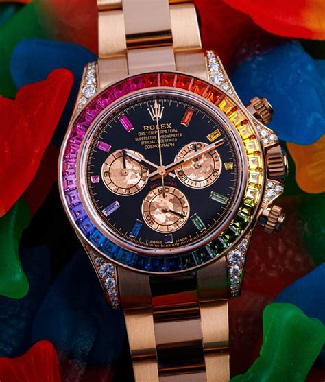 rolex rainbow watches|Rolex daytona rainbow 2022 price.